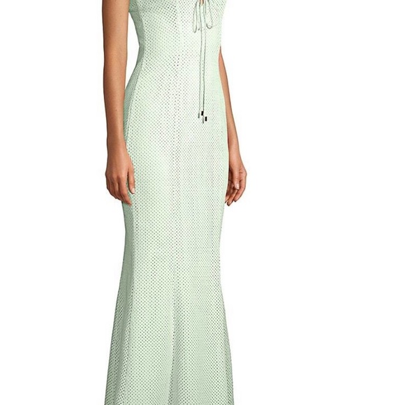Significant Other Crochet Lace-up mint green maxi dress from Revolve size 8 - Picture 4 of 7